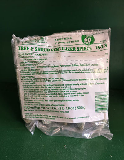 Tree & Shrub Fertilizer Spikes, 5 spikes $6.99